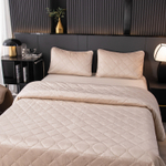 Велюровое покрывало ромб OVF037, размер 240*260, наволочки 50-70 2 шт