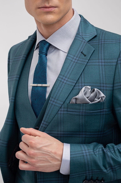Мужской классический костюм (зеленый) В53