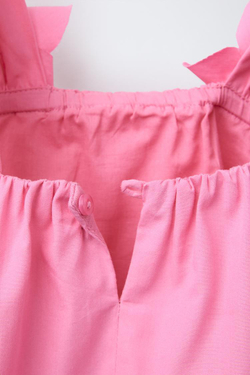 ZARA ТОП ИЗ ПОПЛИНА С ЦВЕТОЧНЫМ ПРИНТОМ, РОЗОВЫЙ