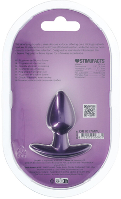 Shots Media Metallic Pur S - Анальная пробка из силикона