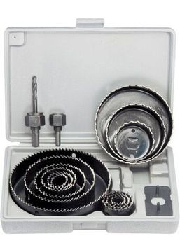 Набор кольцевых пил по дереву, 19-127 мм, 12 предм. Matrix 70472