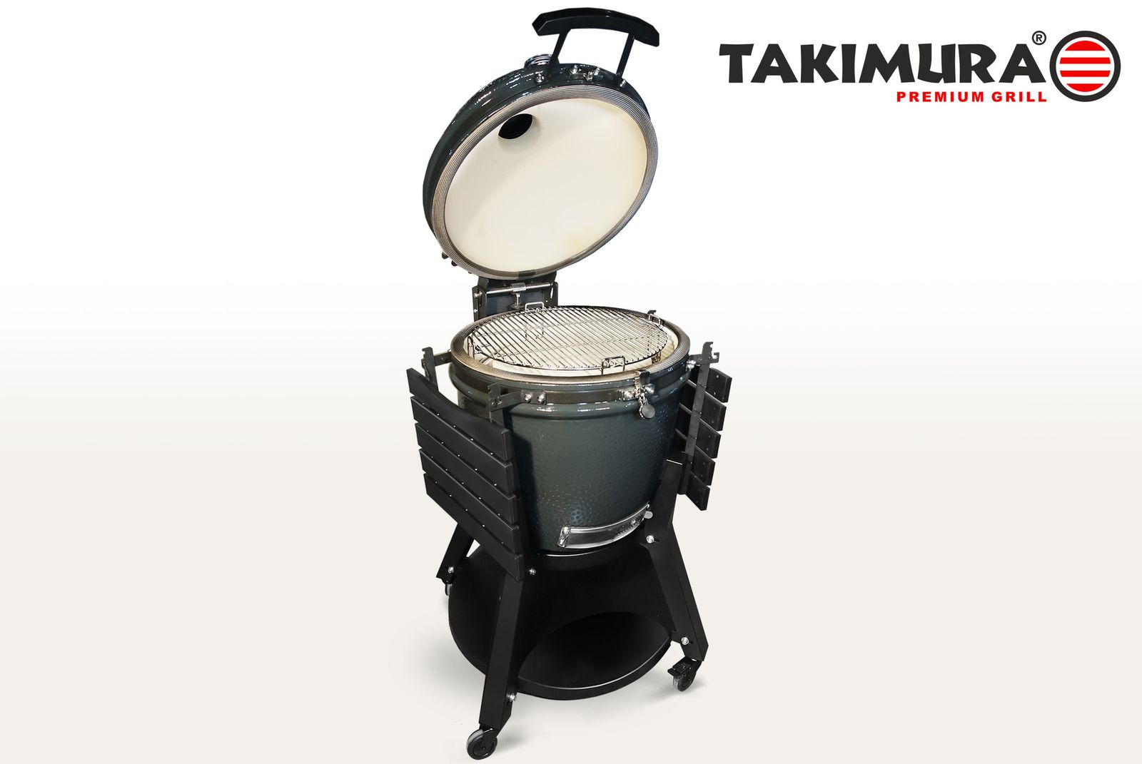 Керамический гриль Takimura 22 дюйма (графит) фото №12