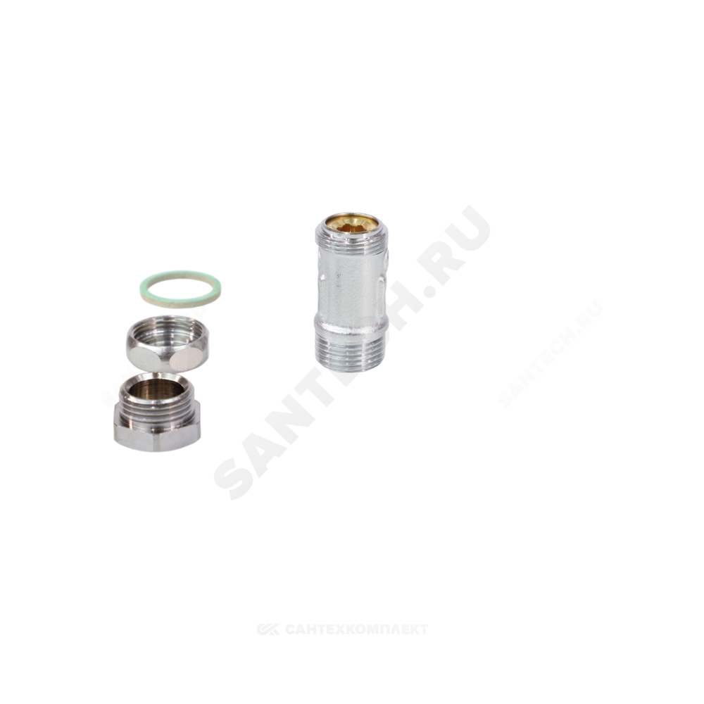 Кран шаровой латунь сливной R65D хром Ду 8 Ру42 НР/штуц 1/4" под ключ Giacomini R65DX011