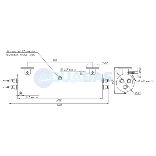 УФУ.100 Излучатель ультрафиолетовый УФУ-100