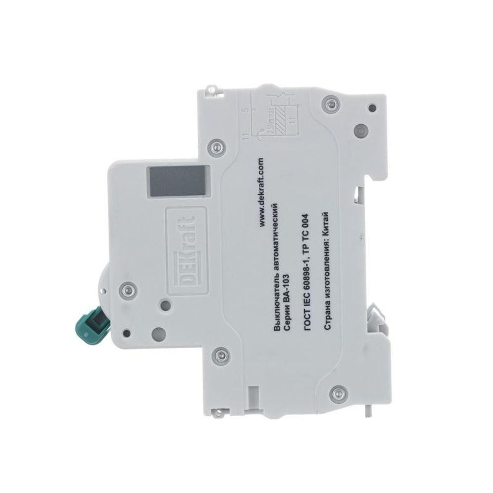 Выключатель автоматический модульный 3п C 32А 6кА ВА-103 DEKraft 12308DEK