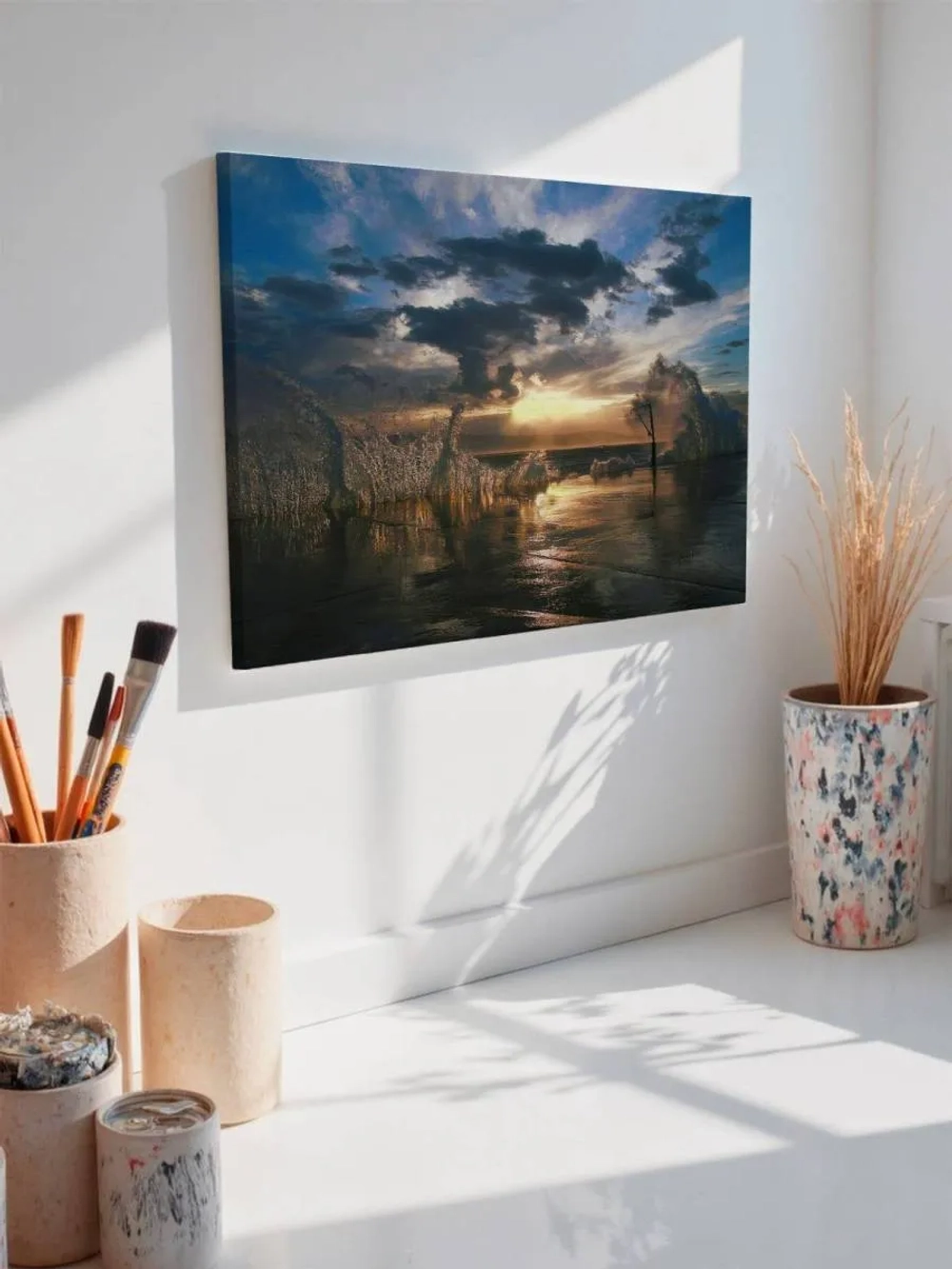 Картина на стену 40 X 50 Пейзаж на закате