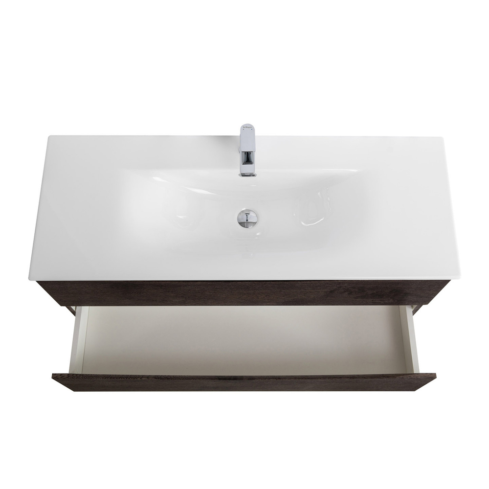 Тумба с раковиной подвесная BelBagno MARINO-CER-N-1200-2C-SO-RNG-P Rovere Nature Grigio, раковина белая BB-8099-120