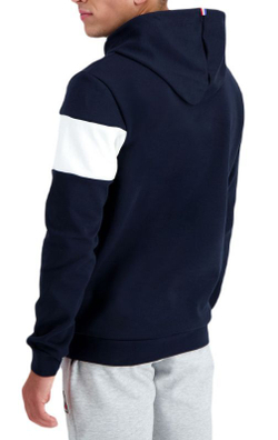 Мужская теннисная кофта Le Coq BAH Hoody N°1 SS23 - sky captain/new optical