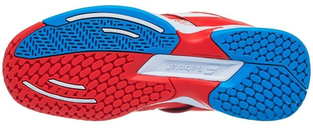 Детские теннисные кроссовки Babolat Propulse All Court Junior - cherry tomato/white