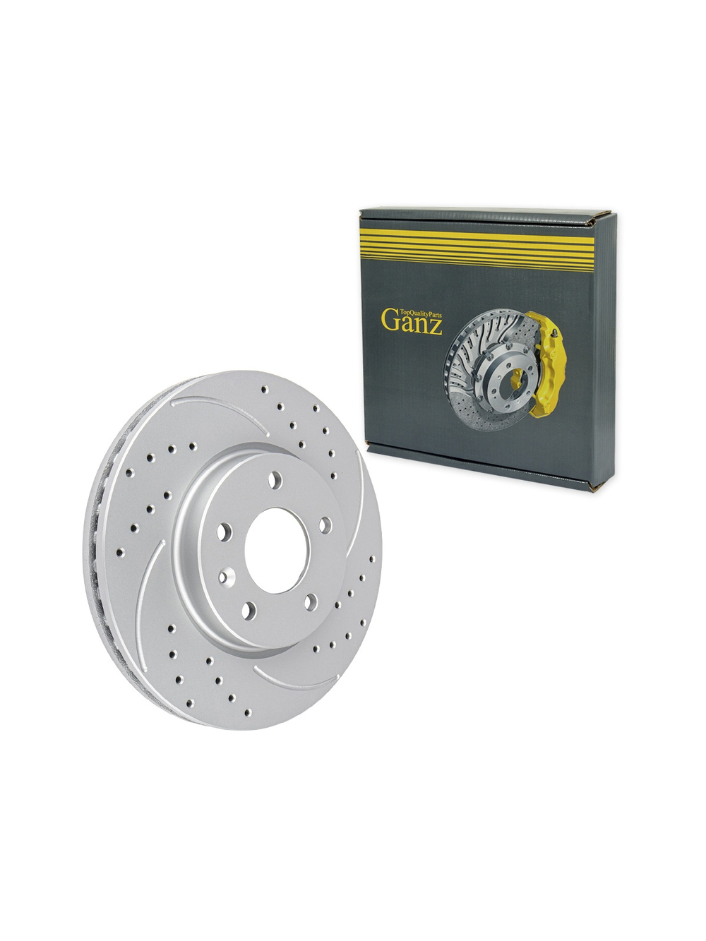 Диск тормозной передний перфорированный с покрытием (комплект 2 шт) OPEL ASTRA J/ZAFIRA C/CHEVROLET ORLANDO /D=300MM GANZ GIJ06234