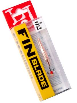 Блесна вертикальная зимняя Lucky John FIN Blade с цепочкой и тройником  40мм C блистер