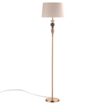 5040/1F CLASSIC ODL24 371 античн.бронза/беж.абажур/металл/керамика Торшер E27 1*60W HOMI