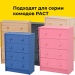 Комплект органайзеров для комодов Раст, 5 шт., разделители ящика из массива сосны, в натуральной отделке