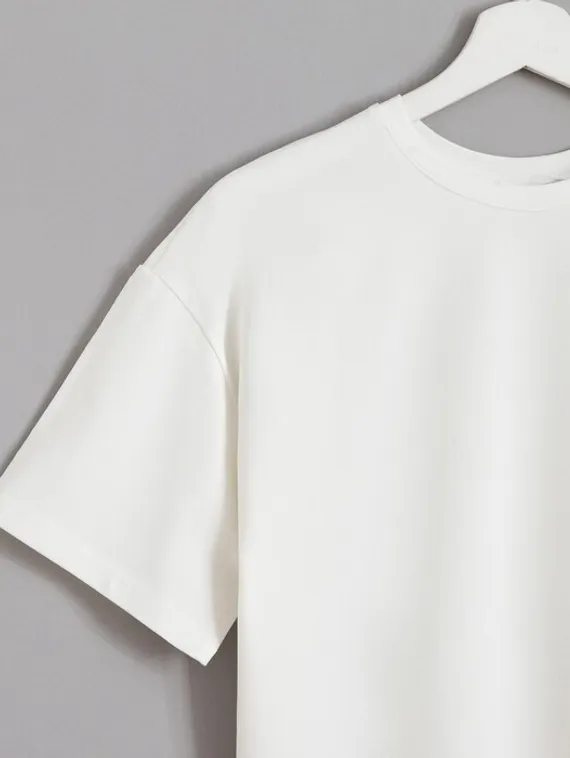 Футболка женская MINAKU: Оversize, цвет экрю, р-р 48