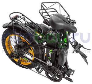 Электровелосипед Syccyba F11 Pro Dual 48V/20Ah (полный привод) - Желтый обод фото №14