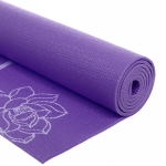 Коврик для йоги 6 мм 173х61 см «Цветущий сад» PVC, микс цветов