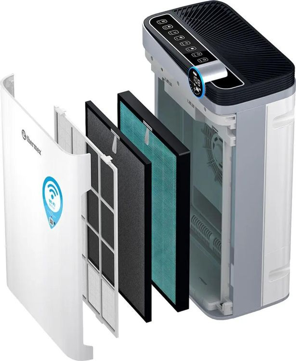 Воздухоочиститель Thermex Griffon 500 Wi-Fi,  до 58м2,  с ионизацией, белый