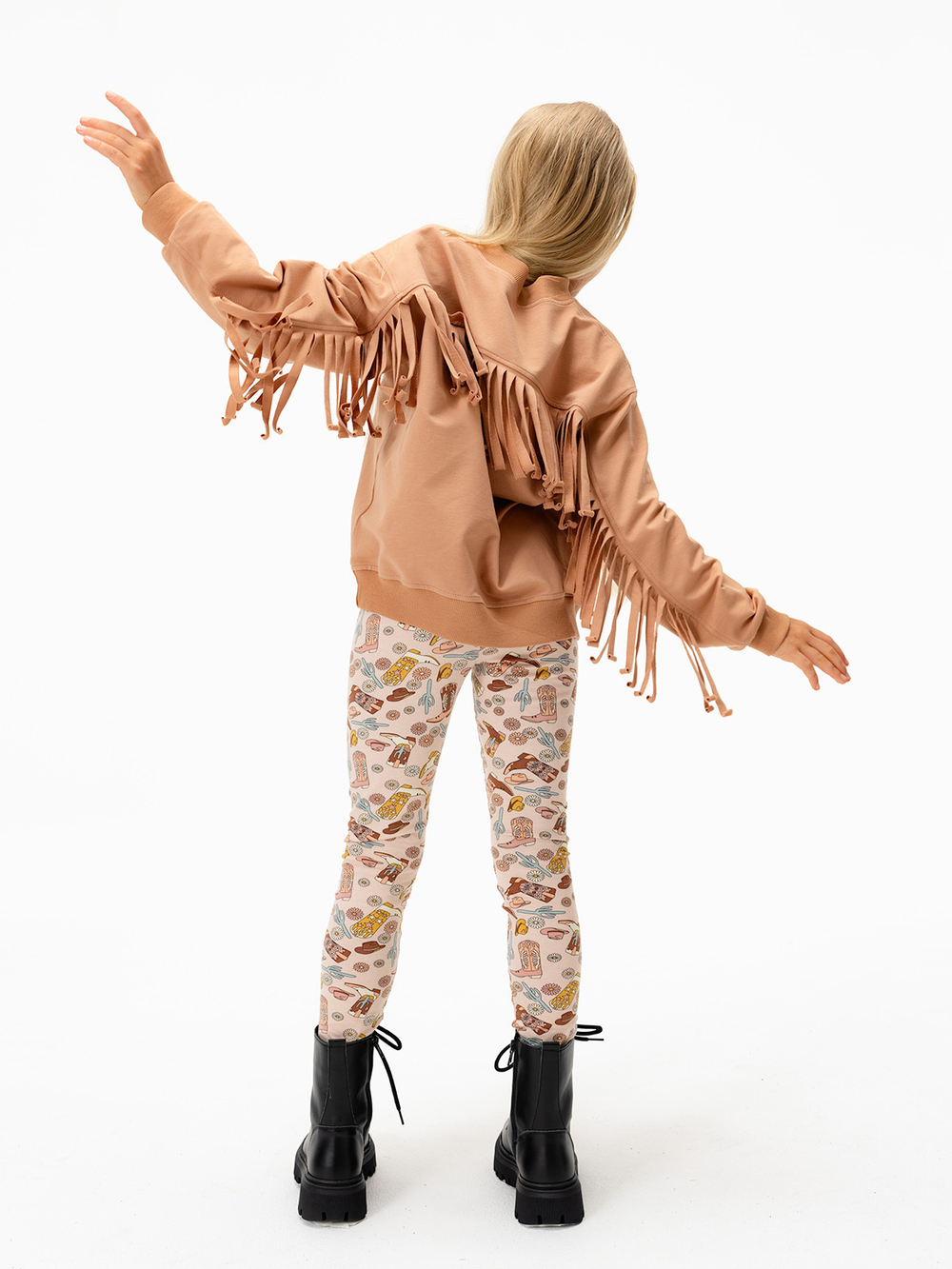 Свитшот с бахромой Mjölk Camel, уценка