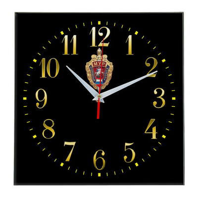 Настенные часы "Эмблема МУР 02 35" Декор для дома, подарок