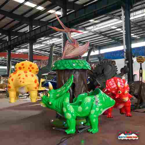 Электрическая Аттракцион карусель «Мир Динозавров», 4×4×3,5 м