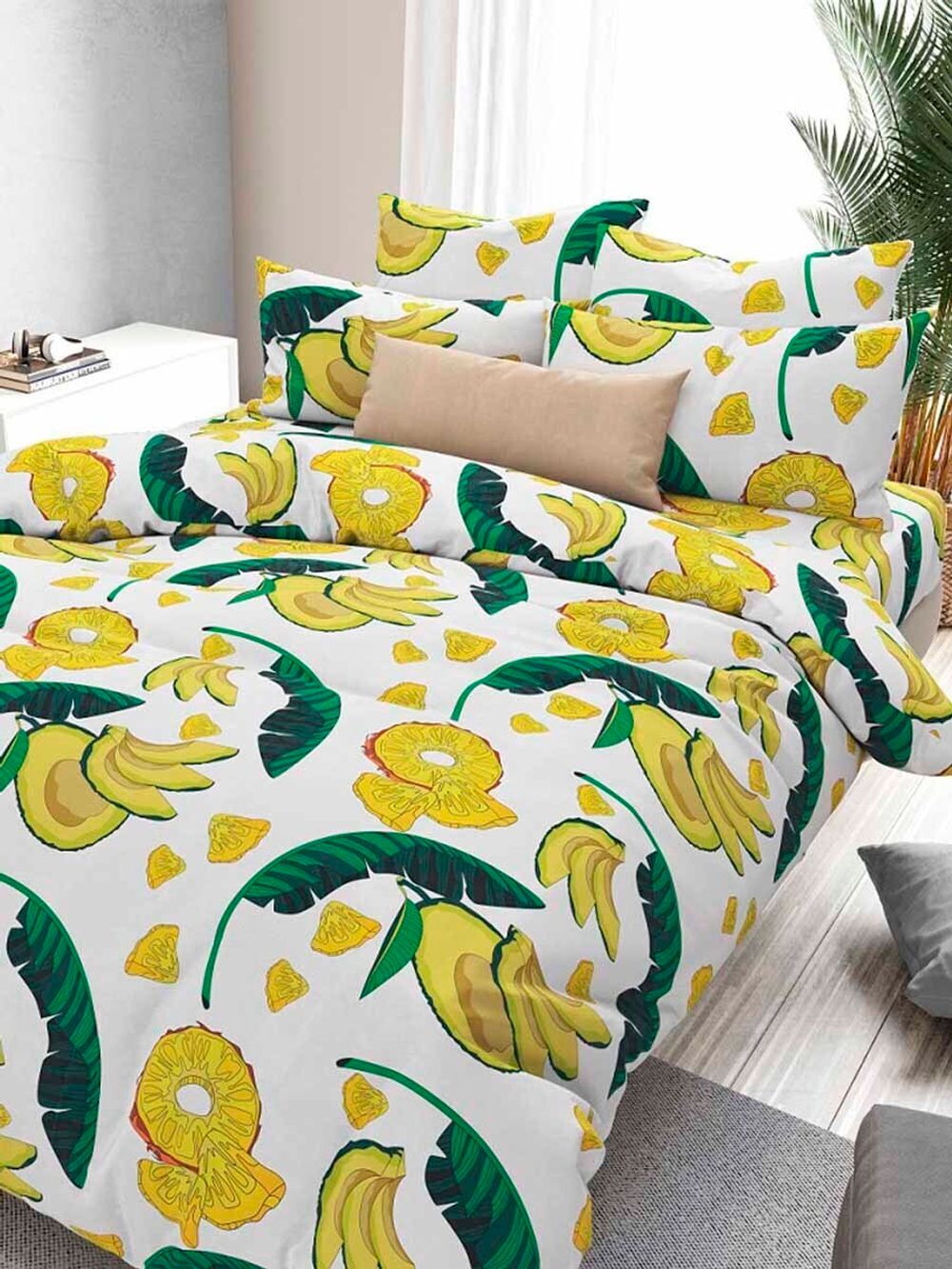 Наволочка комплект 2шт бязь Сказка "Фруктовый рай" 50x70 см