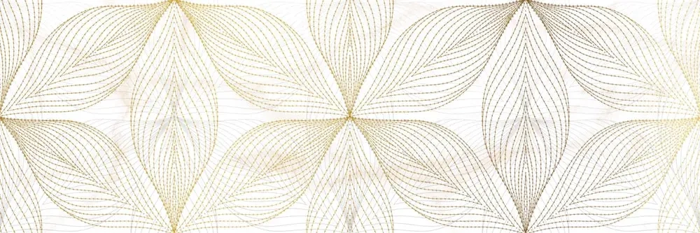 Декоративная плитка Alma Ceramica DWU11DEA014 Dea 200x600 бежевая глянцевая с орнаментом