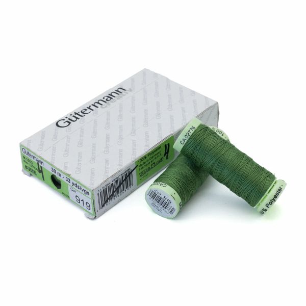 Нитки отделочные Gutermann Top Stitch 30 (30 метров), 5 кат. | 919 папоротник