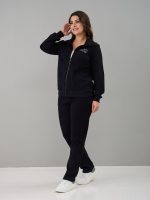 Костюм с брюками КБфп-584/черный-надпись