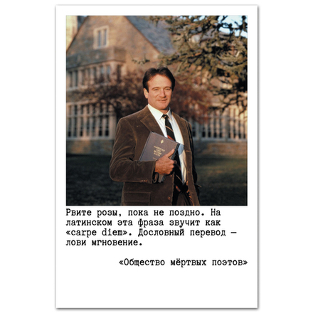 Общество мертвых поэтов. Лови мгновение