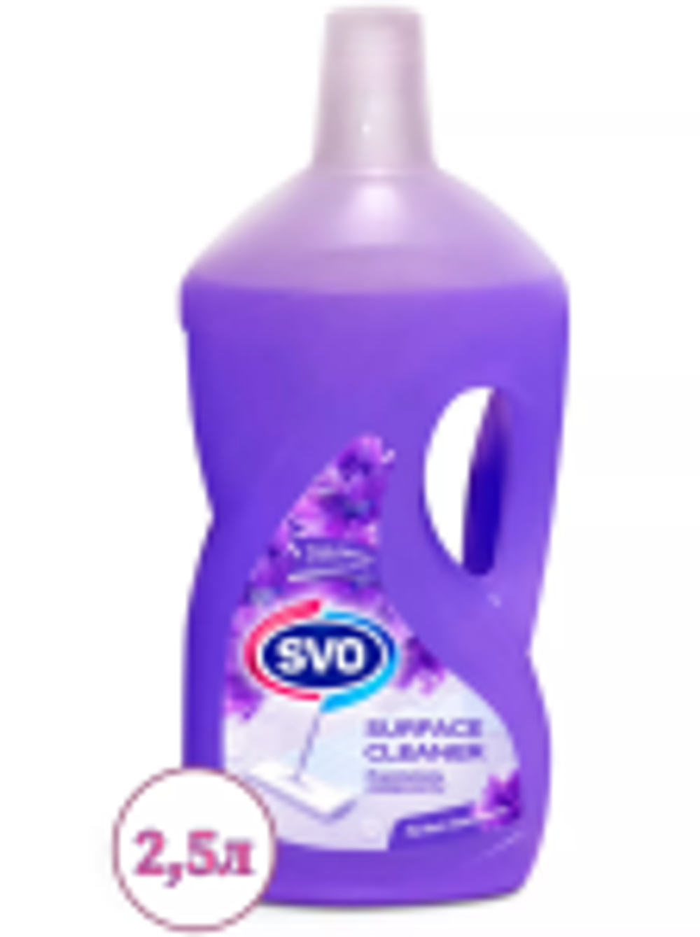 SVO 2,5л Жидкий Очиститель Поверхности Полов ФИОЛЕТОВЫЕ ЦВЕТЫ *6