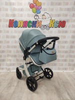 Коляска трансформер Farfello Aimile Original Autumn Аквамарин