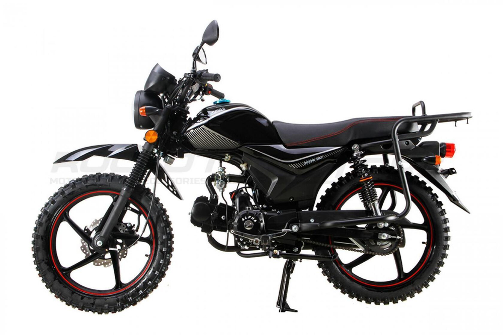 Мопед ROCKOT ALPHA OFFROAD M-11 LUX+ (LED) (черный глянцевый)