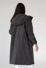 Купить Плащ ko-ko-ko Женский Графитовый Плащ ko-ko-ko Женский Графитовый