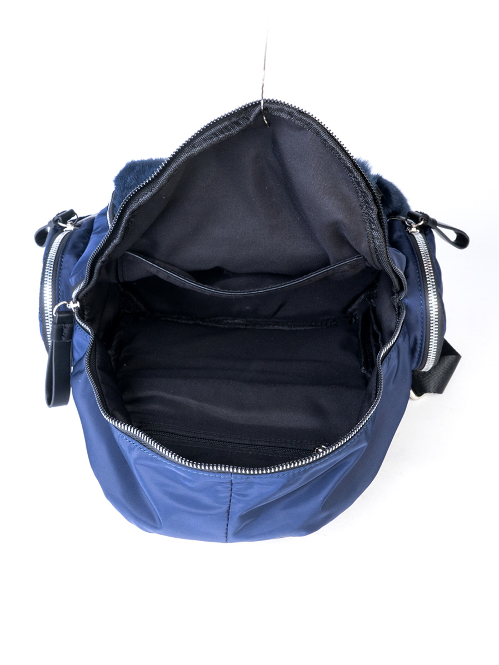 25004-1/43 Рюкзак жен., текстиль + иск.мех