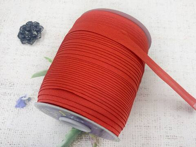 Косая бейка х/б, ш. 1,5 см, красный