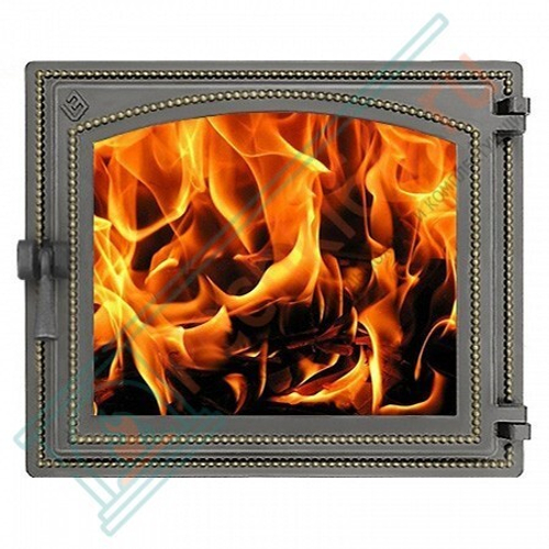 Дверца каминная чугунная 240, бронза (Везувий) в Кирове