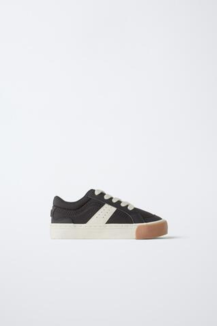 ZARA КРОССОВКИ SKATE, ЧЕРНЫЙ