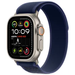 Часы Apple Watch Ultra 2 (2024) GPS + Cellular 49mm, Natural Titanium Case, Trail Loop (Blue) S/M