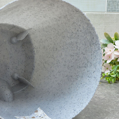 Горшок цветочный Amsterdam 8л D250мм с прикорневым поливом, светлый камень