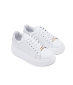 Кожаные кроссовки TWINSET - белый(241TCP050)