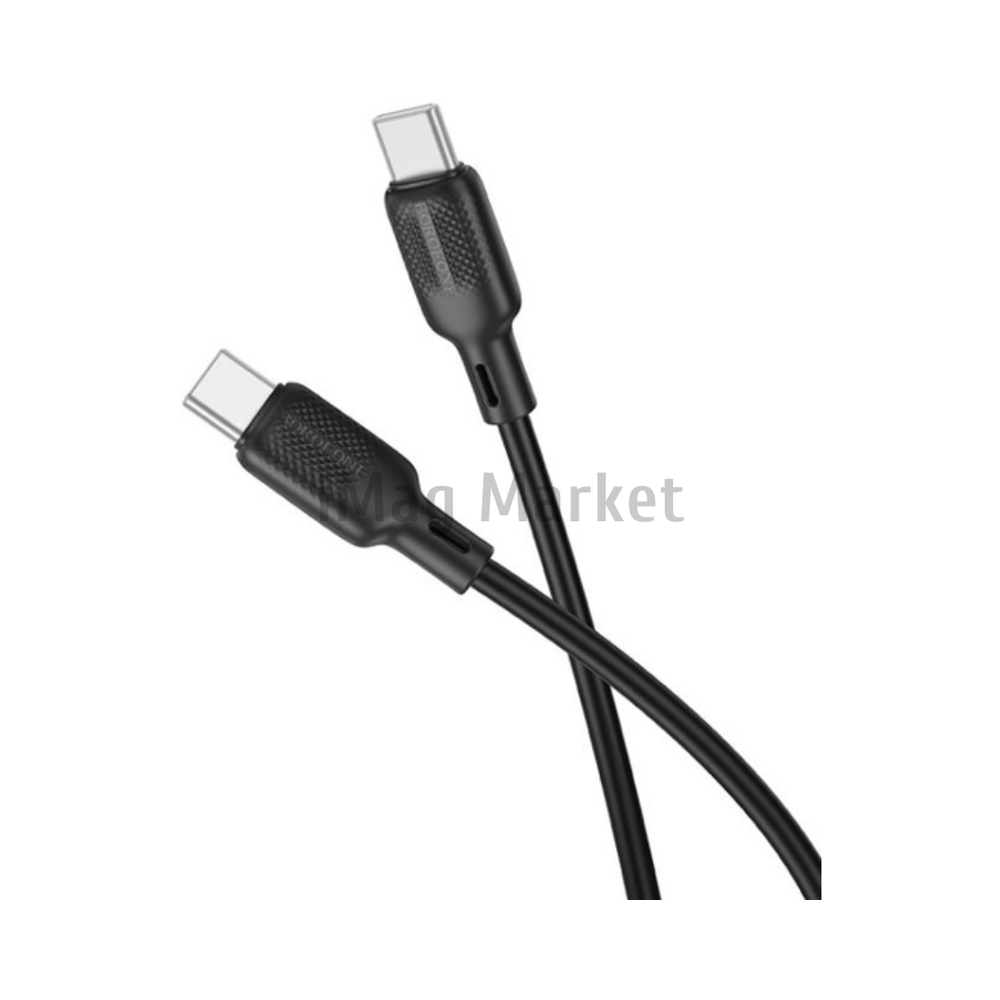 Зарядный кабель Borofone BX113, USB-C - Type-C, 3A, 60W, 3 м, черный
