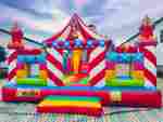 Коммерческий надувной батут «Парк развлечений», 14*6*7 м.