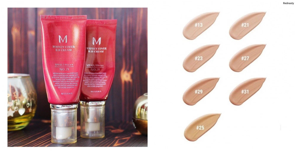 BB крем Missha - M Perfect Cover B.B Cream (SPF42 PA+++) тон 27, 20 мл