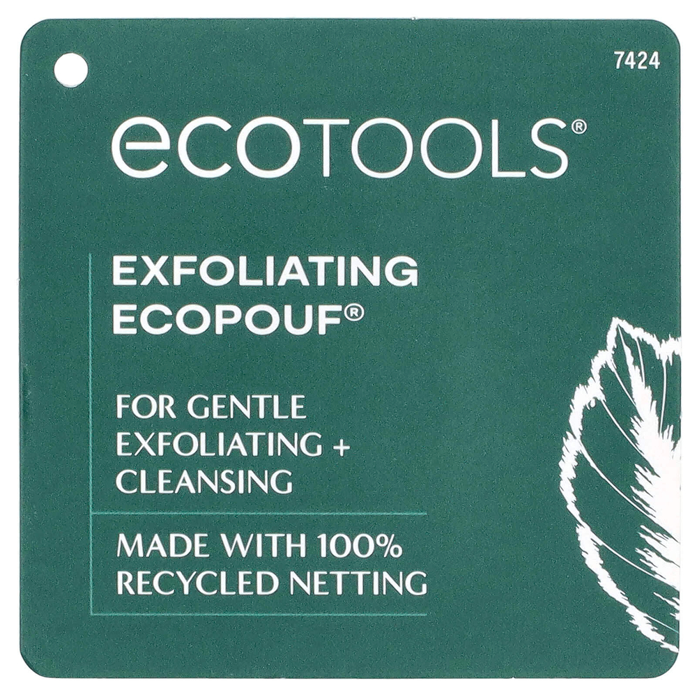 EcoTools, Отшелушивающая губка EcoPouf, 1 шт.