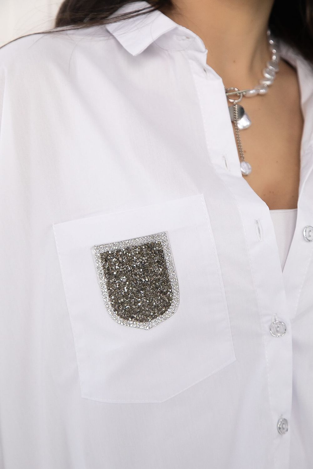 Рубашка Аристократка (белая) Б12826-10М LT Collection