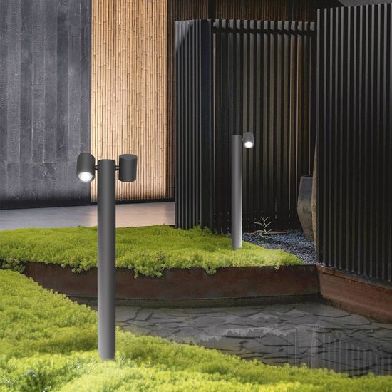 SL9003.405.02 Светильник уличный наземный ST-Luce Черный GU10 2*35W VISIONI