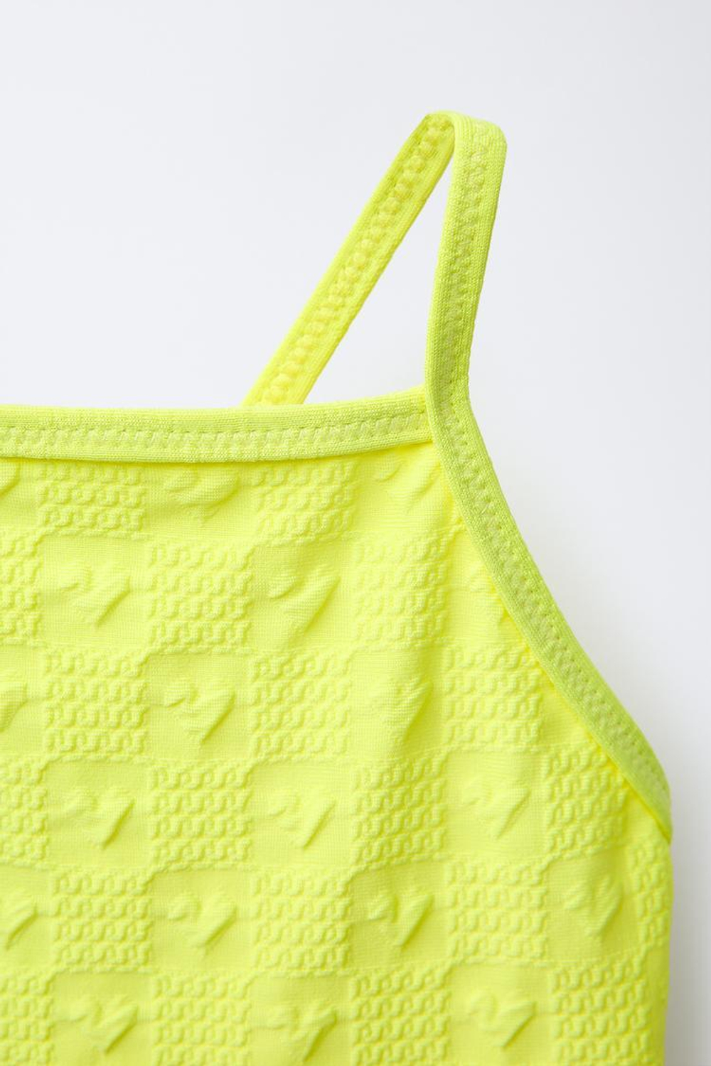 ZARA КУПАЛЬНИК, НЕОНОВО-ЖЕЛТЫЙ