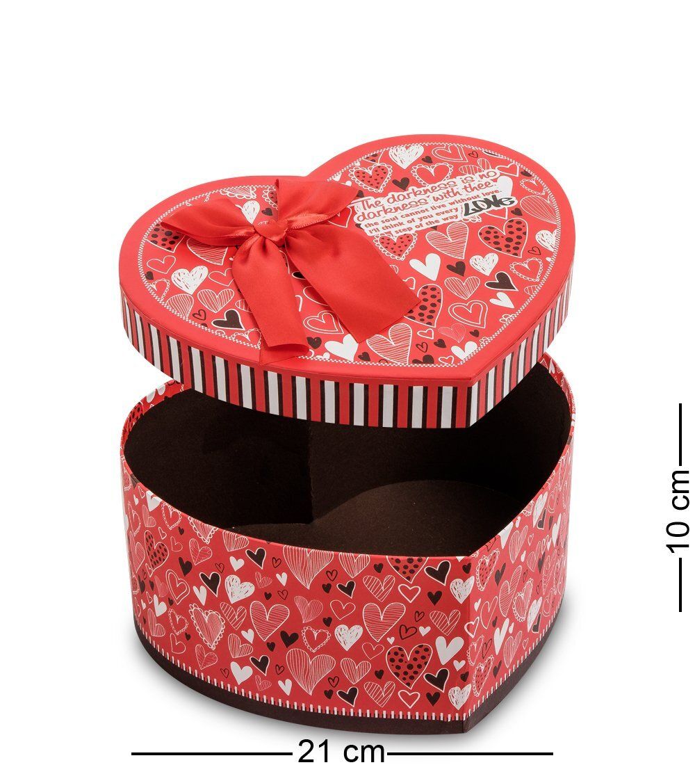 WG-56/1-A Коробка подарочная «Сердце» цв.красный