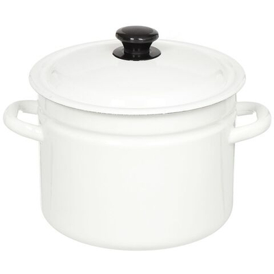 Кастрюля сталь, эмал, 6 л, с крыш, Керчь, 41804-182, в асс