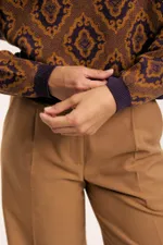 Лонгслив Idel Тюбетейка укороченный фиолетовый